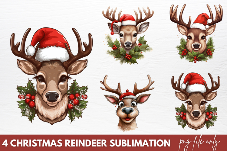 Christmas Reindeer Clipart Image 16