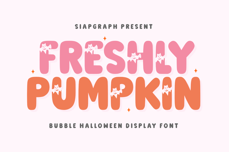 Freshly Pumpkin - Playful Bubble Font