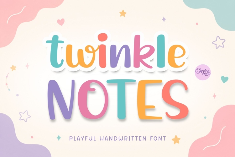 Twinkle Notes - Playful Handwritten Font