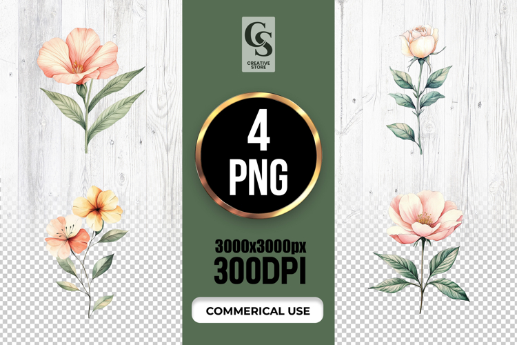 Rose Flower Clipart Image 6