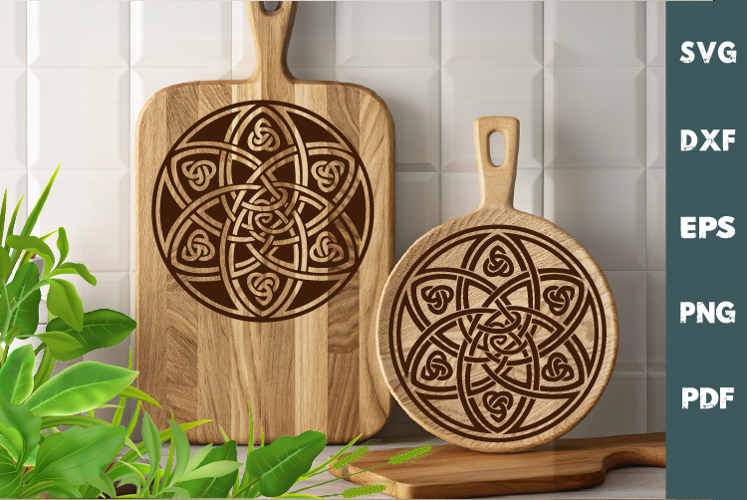 Celtic Knot SVG, Engraved Laser Cutting board SVG