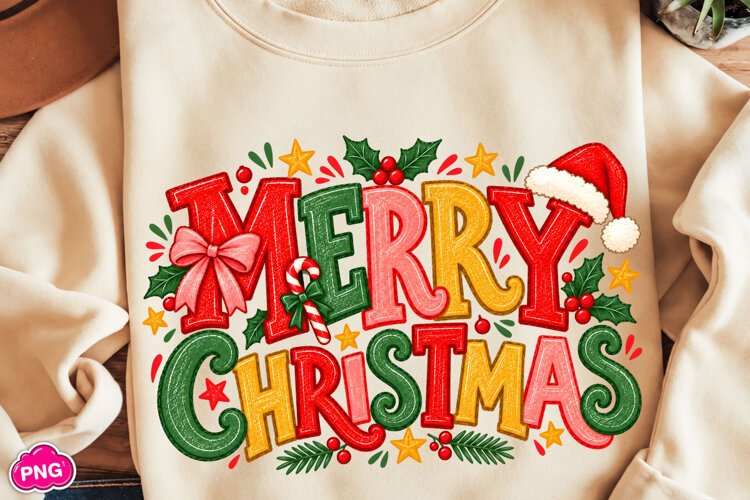 Merry Christmas PNG, Christmas Sublimation, Funny Christmas example image 1
