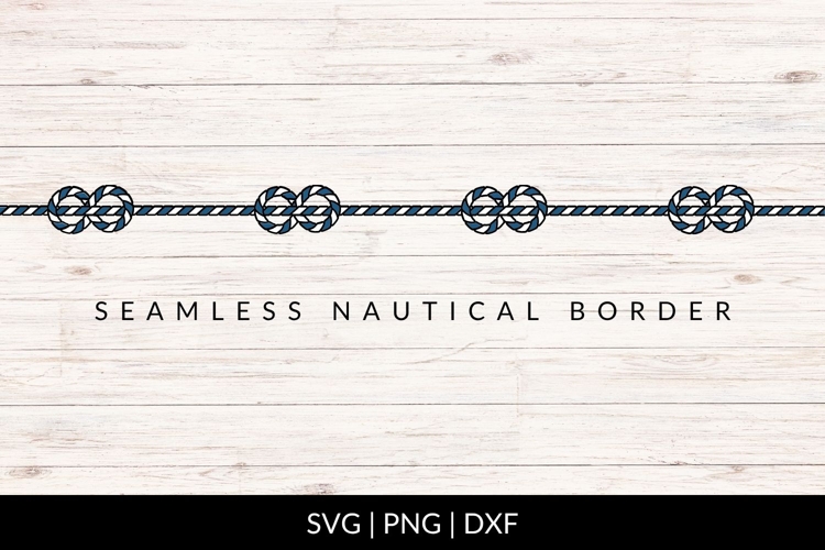Seamless Nautical Rope Border SVG
