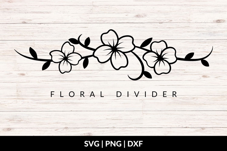 Floral Divider SVG