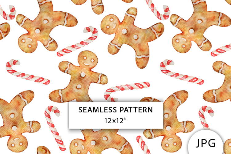 Christmas Sweet Seamless Pattern, Digital Paper