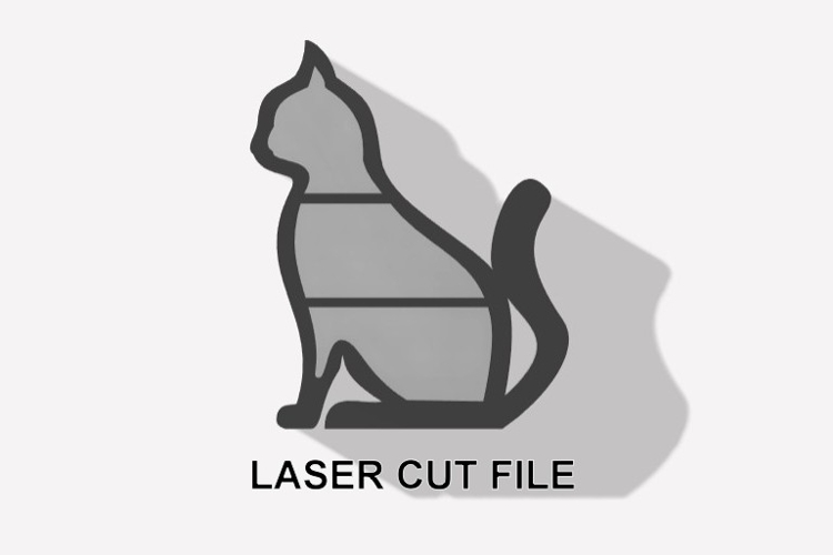 Tiny dollhouse cat shelf digital file download miniature box