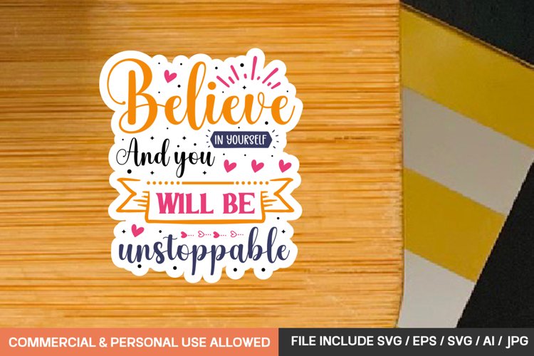Motivational Svg Design ,sticker Design