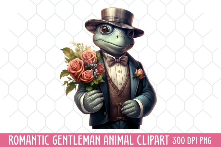 Romantic Gentleman Animal Sublimation