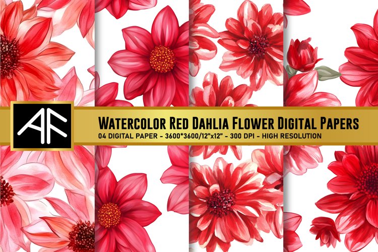 Red Flower Clipart Image 5