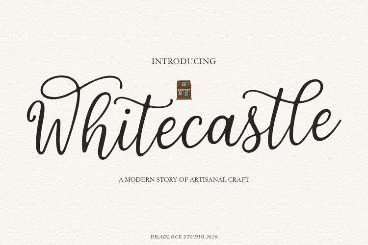 Whitecastle - Modern Calligraphy Script example image 1