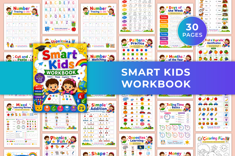 Smart Kids Workbook | Educational Activities, Learning