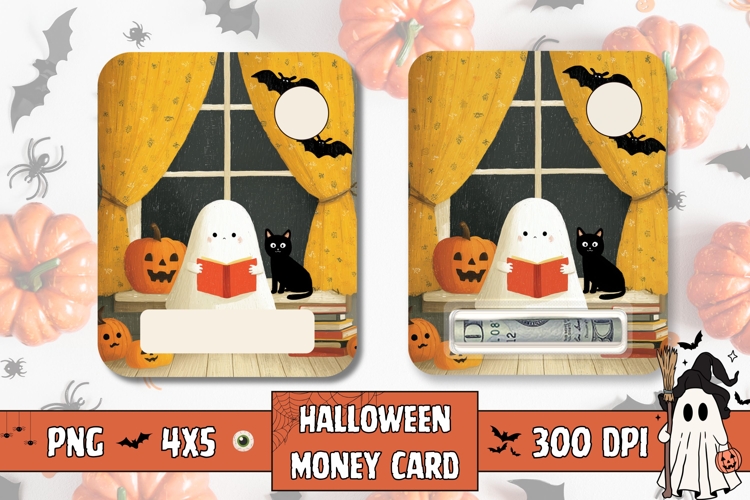 Halloween Black Cat Gift Card, Kids Halloween Money Card