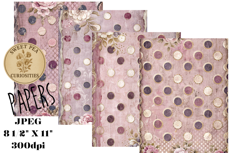 Shabby Chic, Papers, Junk Journal