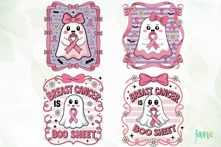 Pink Ghost Breast Cancer Awareness Png
