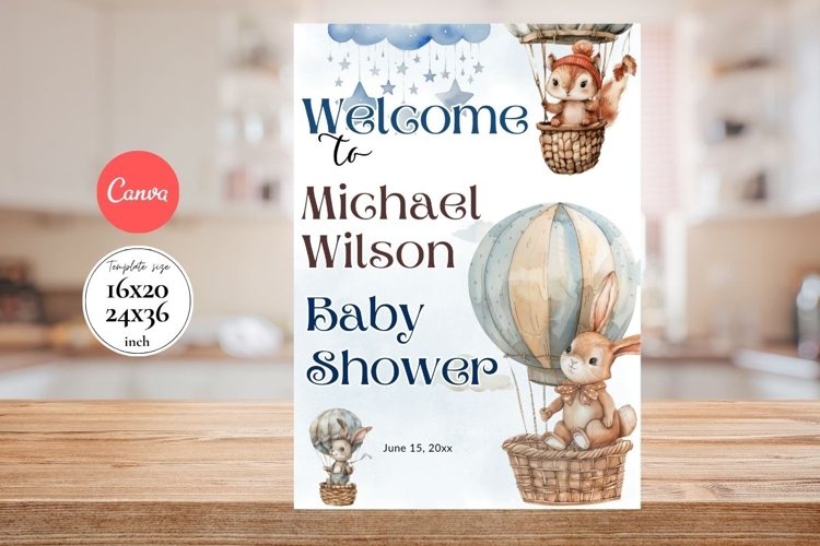 Baby Shower Welcome Sign Template 186