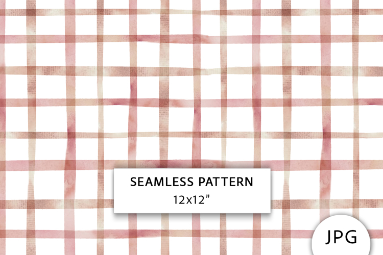 Beige Checkered Seamless Pattern, Digital Paper