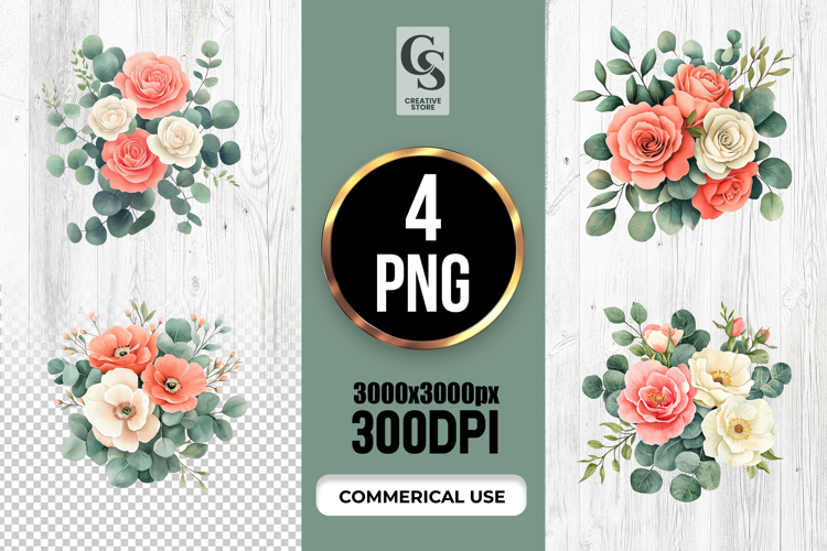 Watercolor Flower Clipart Image 11