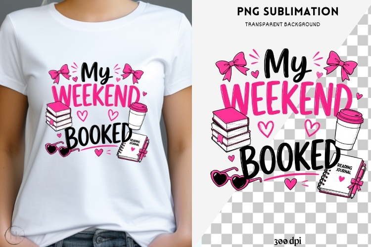Book besties png design for T-shirts example image 1
