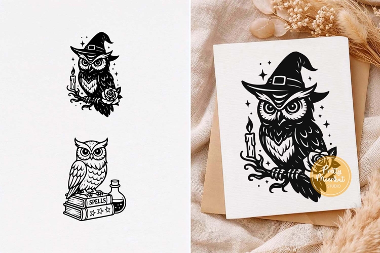 Witch Owl svg, Mystical Owl, Magic Owl, Witchcraft