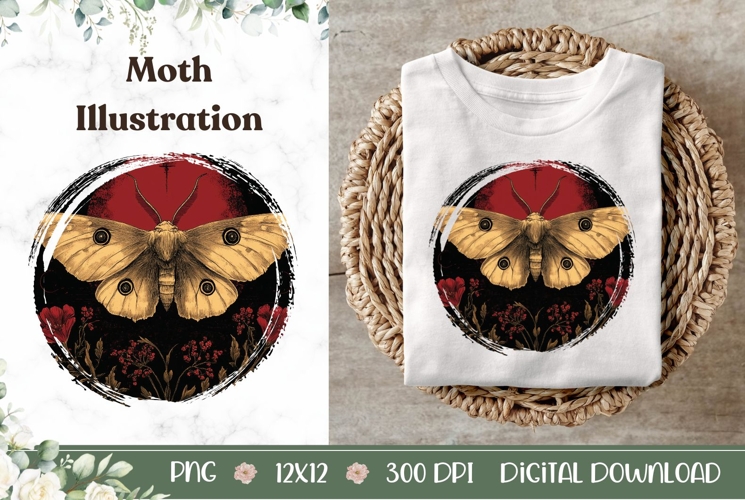 Moth Illustration Image 5
