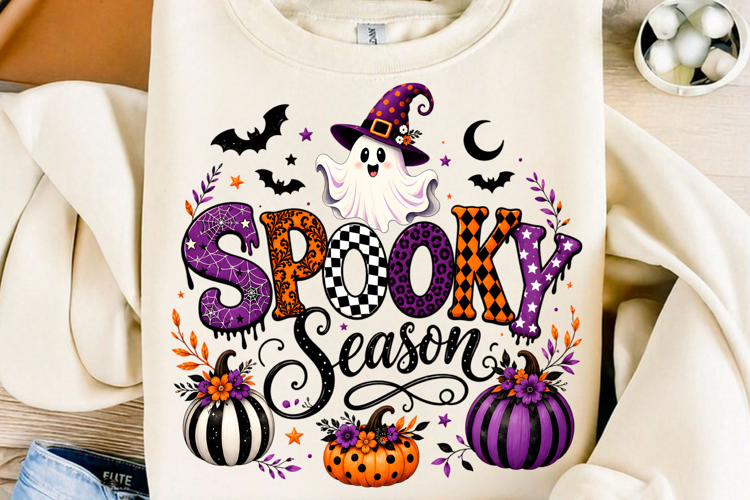 Spooky Season Cute Ghost PNG