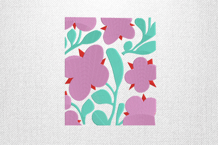 Leaf Embroidery Image 7