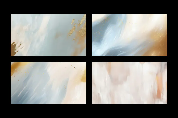 Creme Golden Mist Textures 4 Abstract Backgrounds