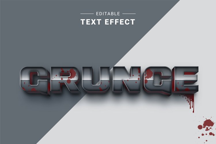 Editable Text Effect for Illustrator. Vector Graphic styles example image 1