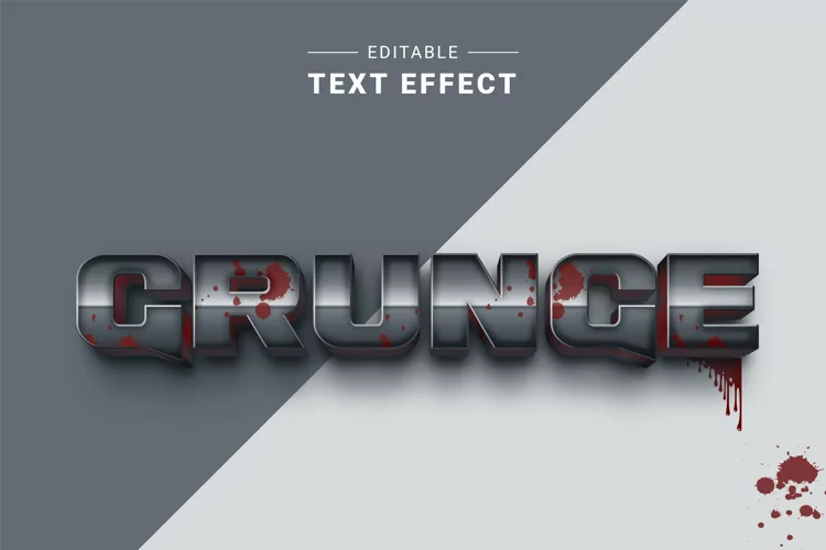 Editable Text Effect for Illustrator. Vector Graphic styles
