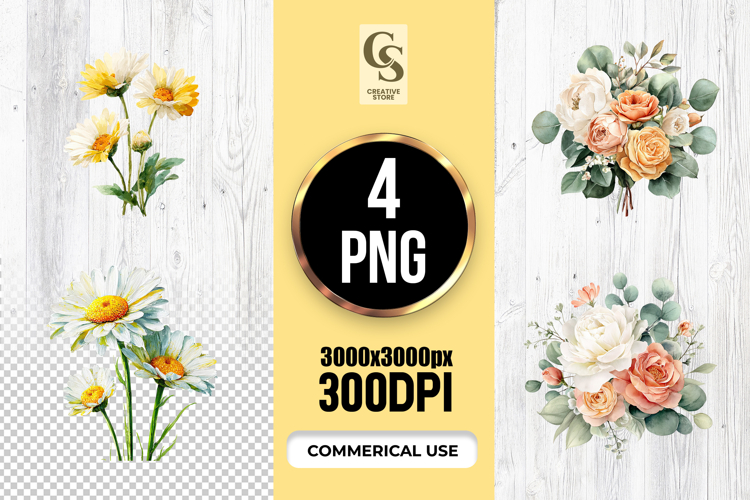 Daisy Flower Clipart Image 8