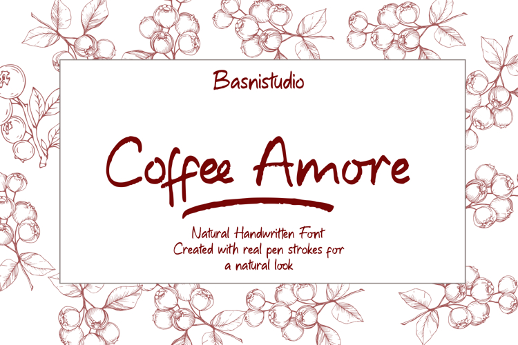 Coffee Amore a Handwritting Font