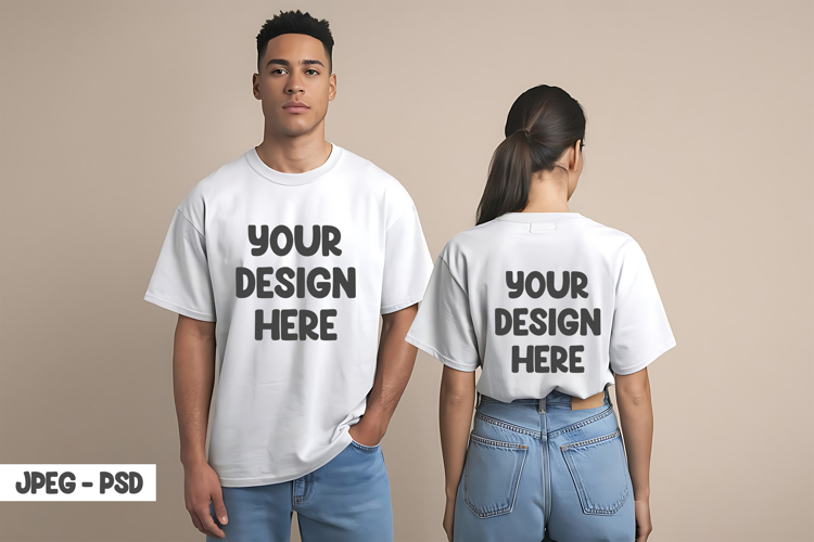 White Tshirt Mockup Image 11