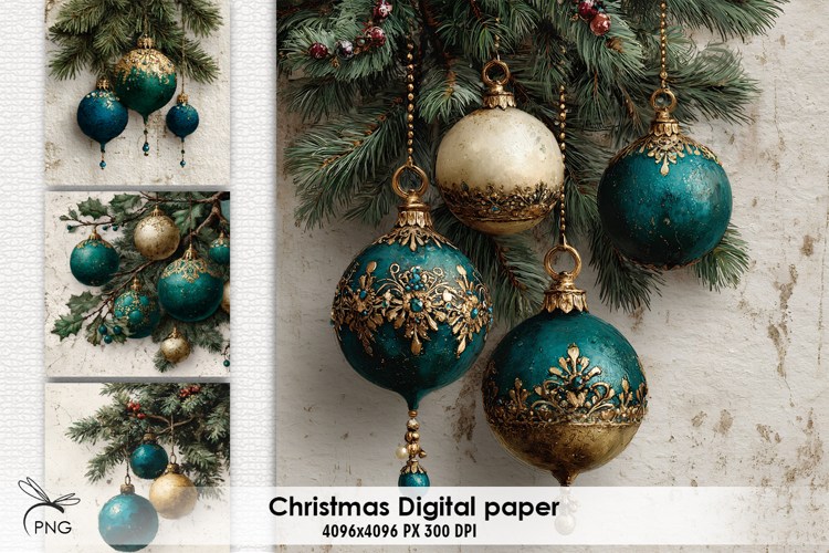 Christmas digital paper, background clipart