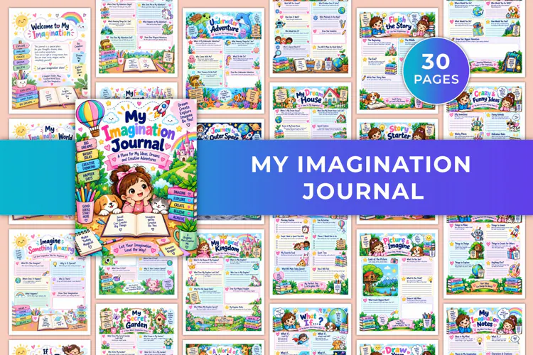 My Imagination Journal Kdp interiors