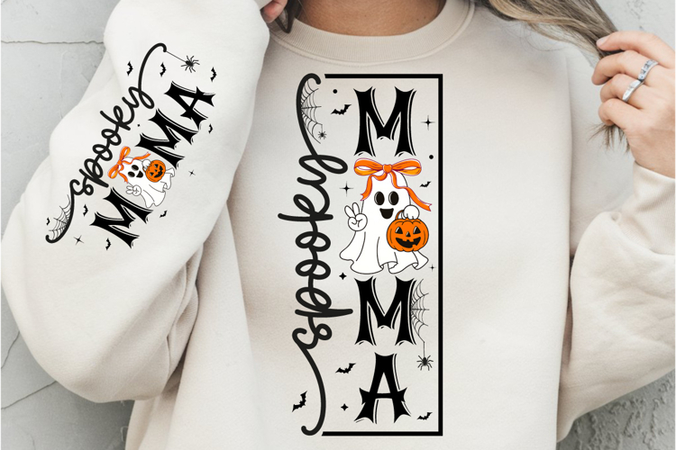Spooky Mama PNG, Halloween PNG, Halloween Sign, Boo Ghost
