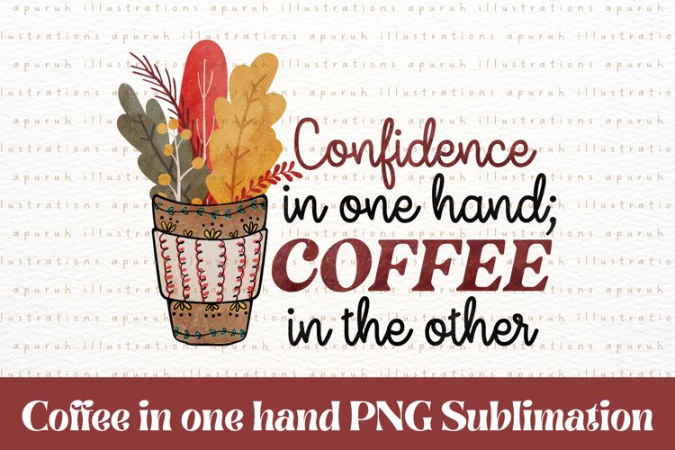 Retro Coffee Quotes Sublimation PNG 05