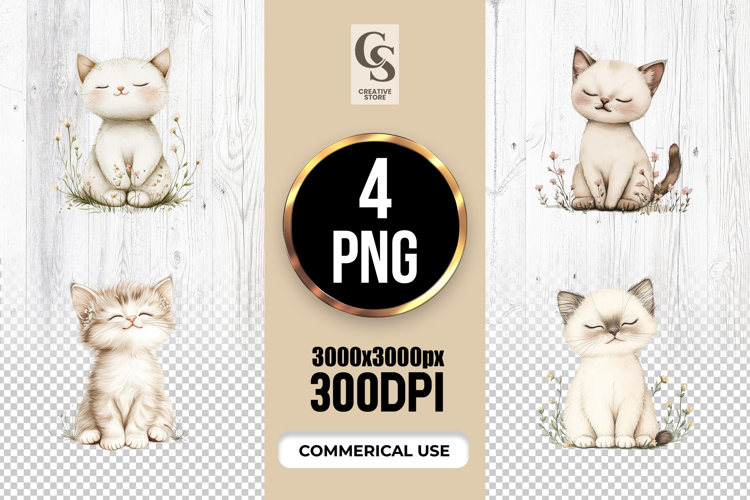 Cute Cat Clipart Image 4