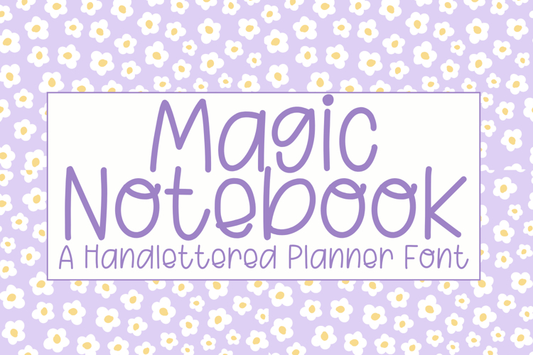 Magic Notebook - A Handlettered Planner Font