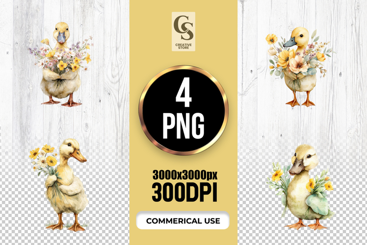 Cute Duckling Clipart