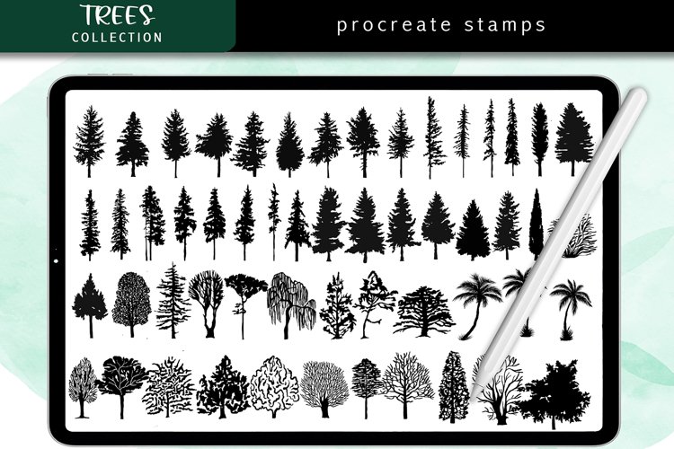 Procreate Tree Brushes 54 Brushes