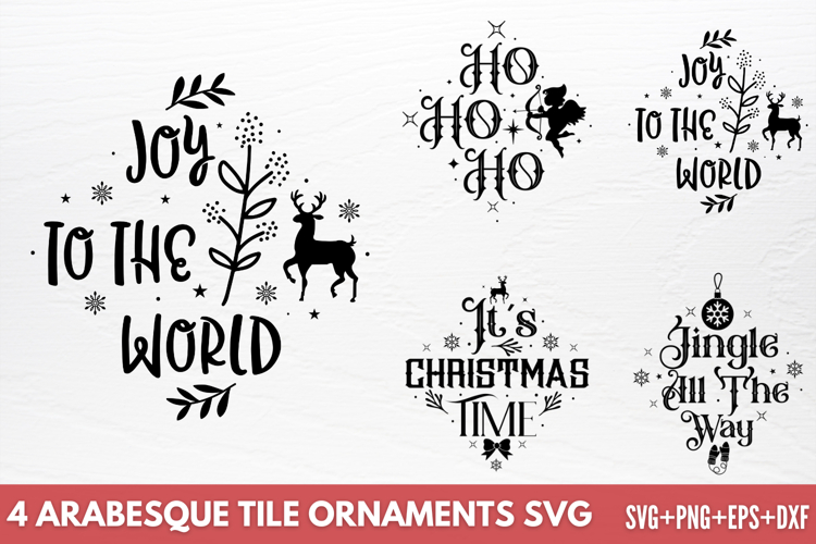 Arabesque Tile Ornaments SVG