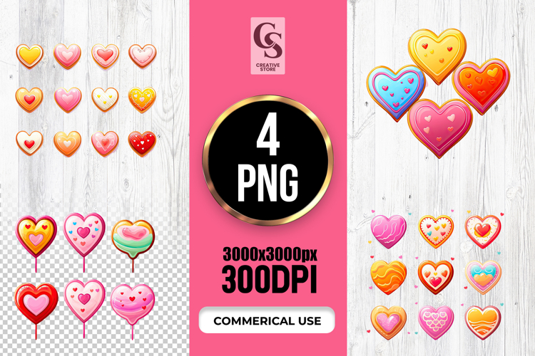 Candy Heart Clipart Image 2