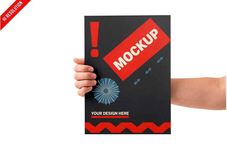 Hand Holding Flyer Sheet