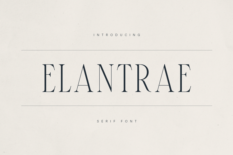 Elantrae Elegant Modern Serif Font
