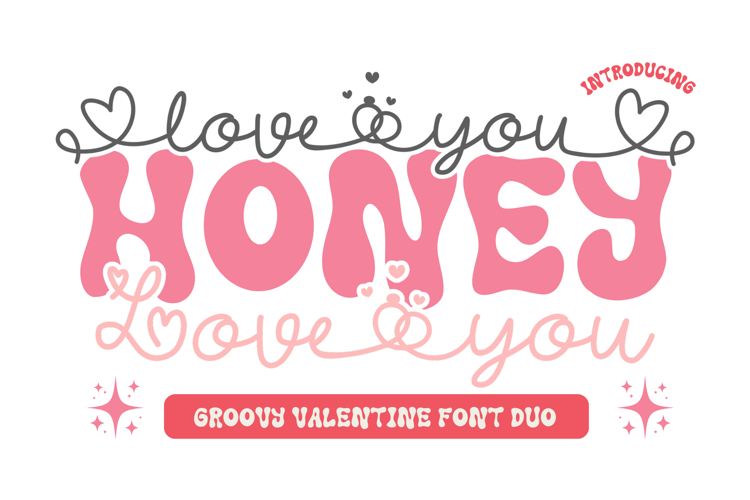 Love You Honey is perfect for Valentine’s Day font