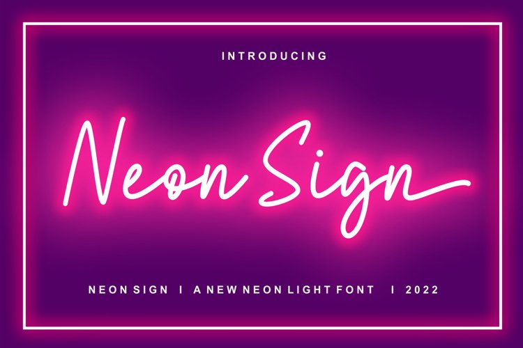 Neon Sign Neon Light Font
