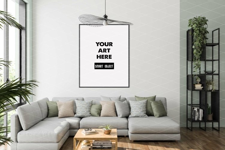 Vertical frame mockup - movable & scalable frame example image 1