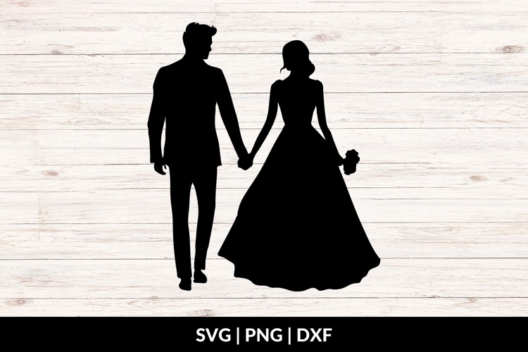 Wedding Clipart Black and White Image 7