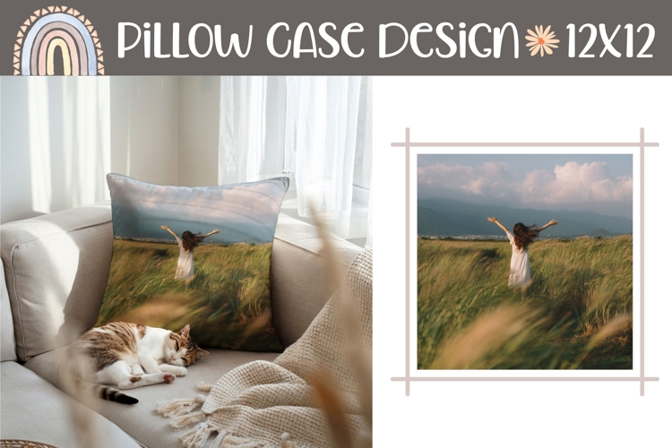 Nature Pillow Case Design, Summer Pillow Design