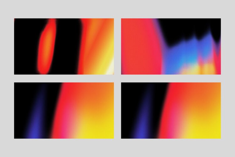 Dark Grainy Flame Textures 4 Abstract Backgrounds example image 1
